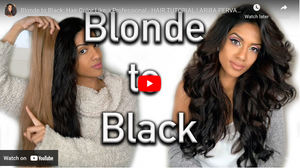 Blonde to Black: Hair Color Like a Professional | TUTORIAL