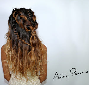 Boho Half-up Combo Braid Tutorial