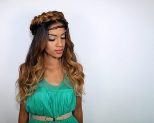 Half-Up Crown Braid Tutorial