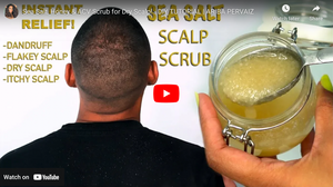 SEA SALT, HONEY & ACV SCRUB FOR DRY SCALP | DIY