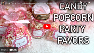 Pink Candy Popcorn Party Favours! | TUTORIAL